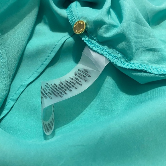 Vince Camuto Blue Sheath Dress with Bell Sleeves Wedding Guest - Picture 6 of 13